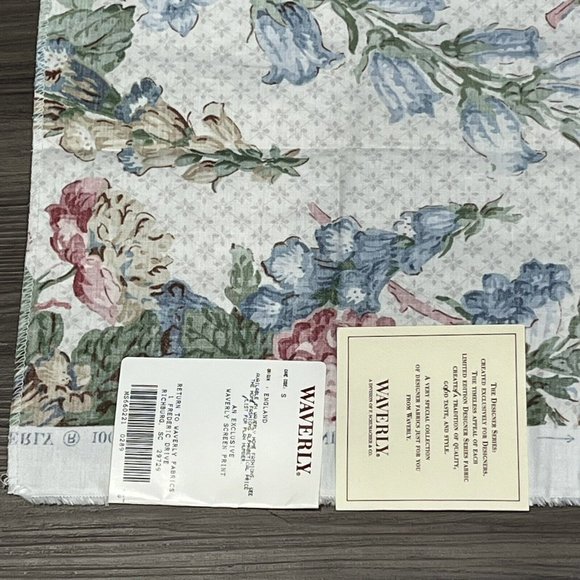 Waverly Designer Series Country House Half Drop Floral Fabric Pattern 660221 - Picture 12 of 16
